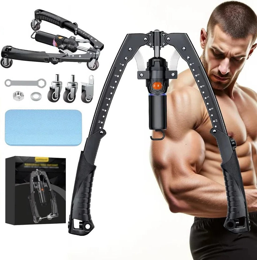 Hydraulic Resistance Arm & Chest Trainer - Home Gym Workout Equipment for Strength Training & Muscle Building