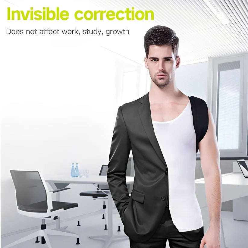 Adjustable Posture Corrector Back Brace with Shoulder Straps for Spine Support and Comfort