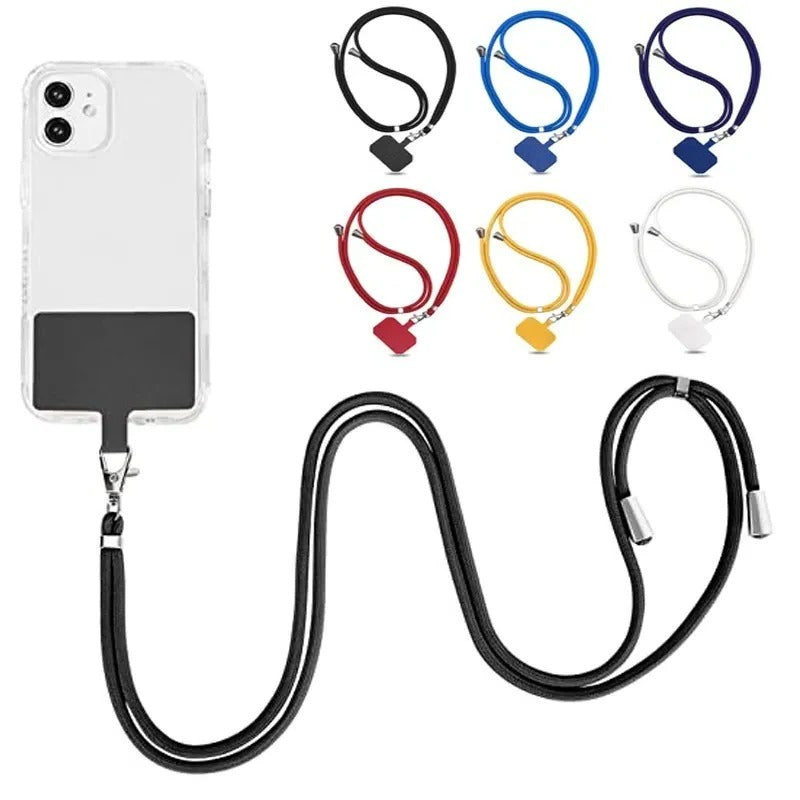 Adjustable Hands-Free Crossbody Lanyard Phone Carrier - Stylish & Convenient Strap for All Phone Sizes