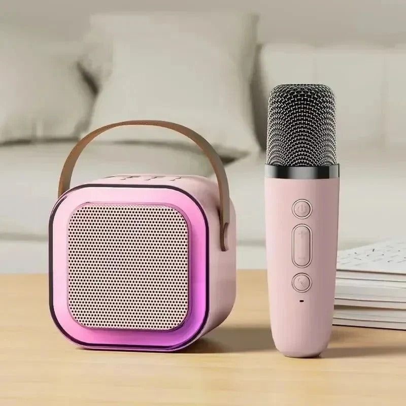 Portable Wireless Karaoke Machine with Built-in Microphone & Bluetooth Connectivity – Perfect for Parties and Events