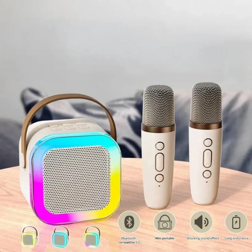 Portable Wireless Karaoke Machine with Built-in Microphone & Bluetooth Connectivity – Perfect for Parties and Events