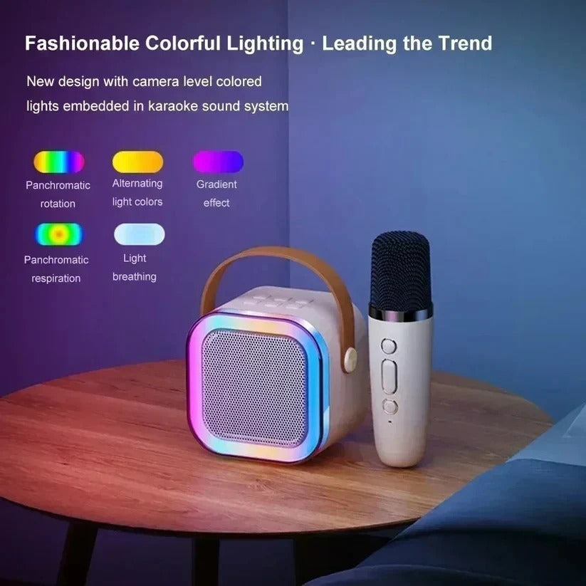 Portable Wireless Karaoke Machine with Built-in Microphone & Bluetooth Connectivity – Perfect for Parties and Events