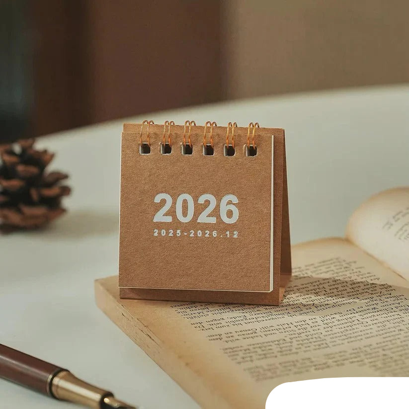 2026 Desktop Standing Calendar - Daily Planning Layout for Organized Scheduling