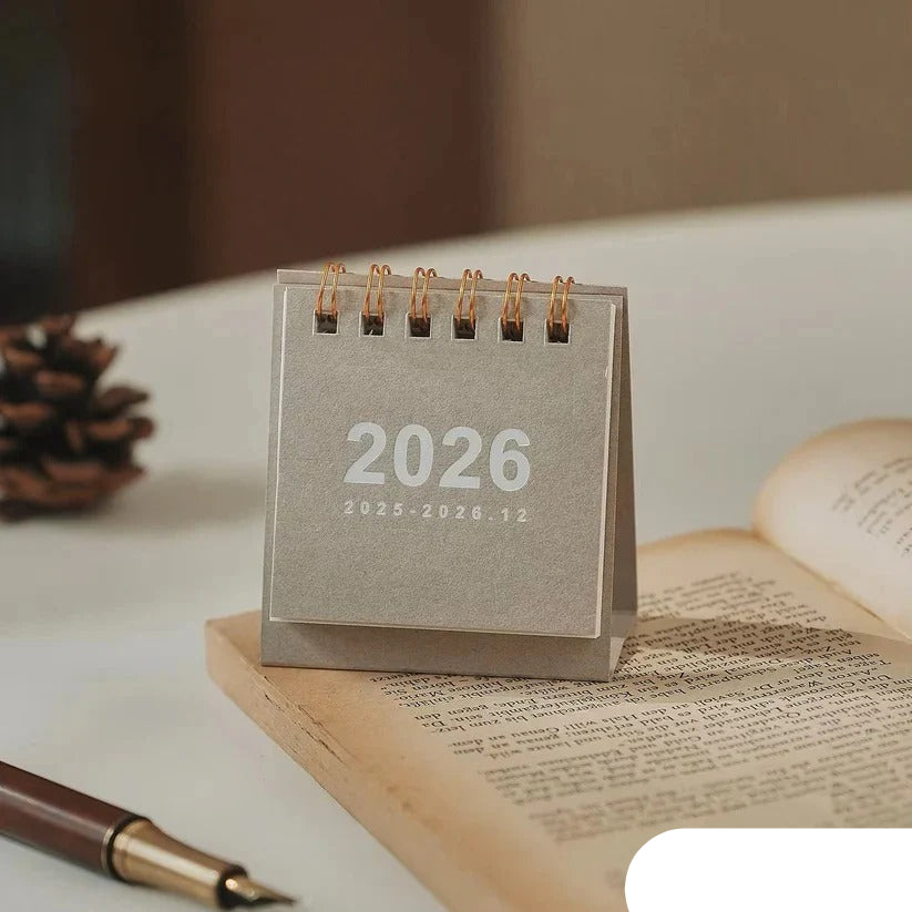 2026 Desktop Standing Calendar - Daily Planning Layout for Organized Scheduling