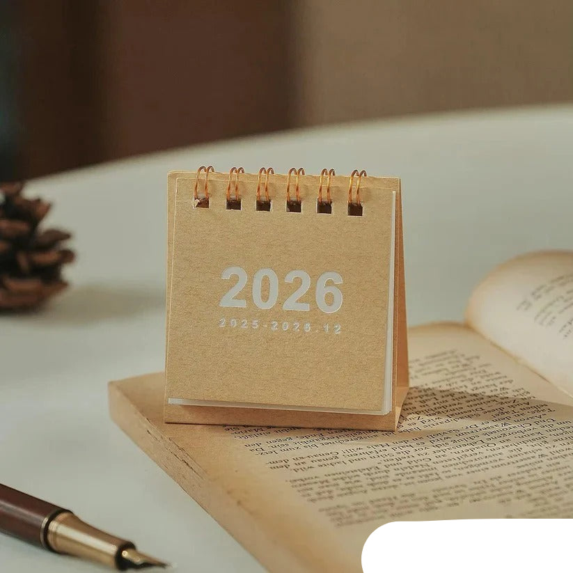 2026 Desktop Standing Calendar - Daily Planning Layout for Organized Scheduling
