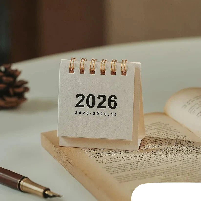 2026 Desktop Standing Calendar - Daily Planning Layout for Organized Scheduling