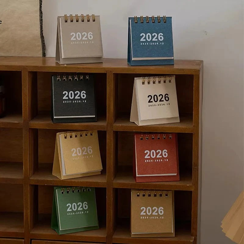 2026 Desktop Standing Calendar - Daily Planning Layout for Organized Scheduling
