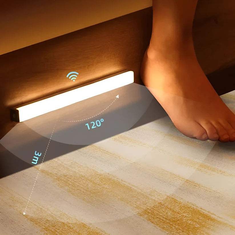 Motion-Activated Warm Glow LED Strip Lights for Indoor Ambiance - Flexible, Energy-Efficient Lighting Solution