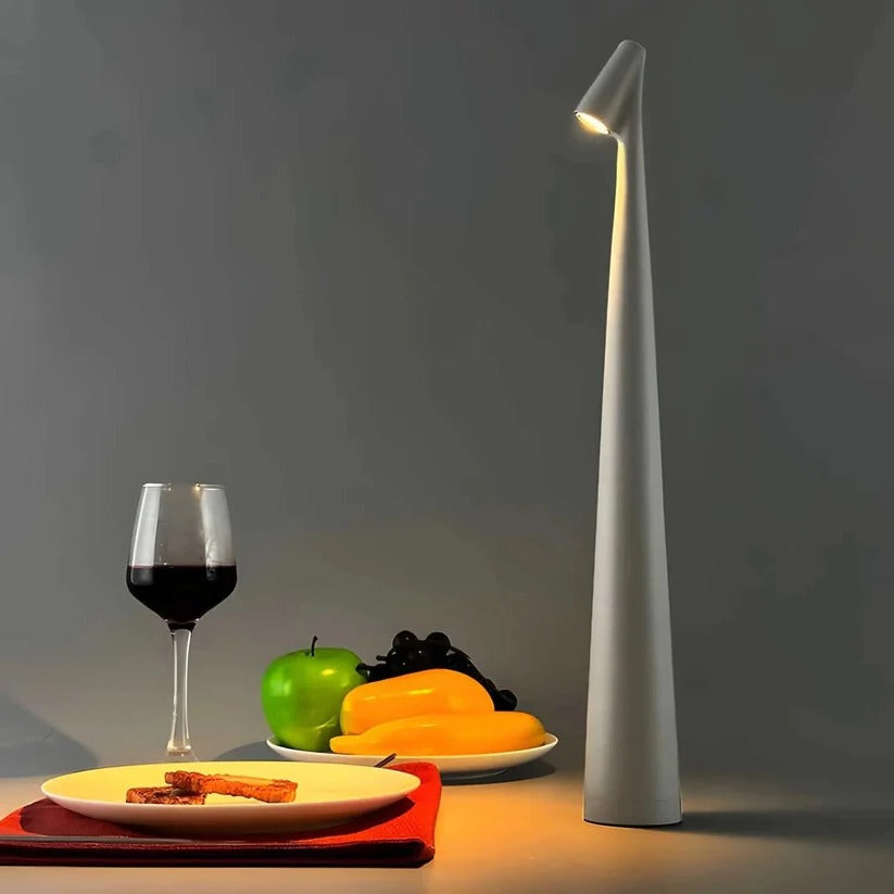 Dimmable USB Rechargeable Aluminum Desk Lamp - Portable & Stylish with Adjustable Brightness