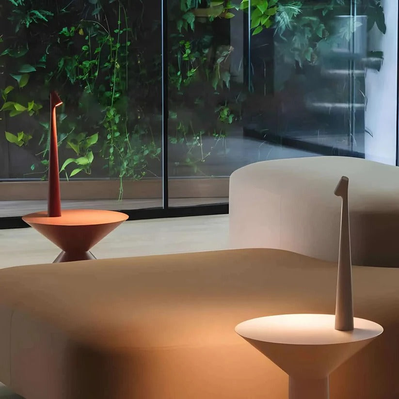 Dimmable USB Rechargeable Aluminum Desk Lamp - Portable & Stylish with Adjustable Brightness