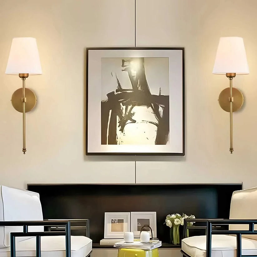 Set of 2 Cordless Battery-Powered Wall Sconces - Easy Mounting Design for Effortless Home Decor