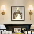 Set of 2 Cordless Battery-Powered Wall Sconces - Easy Mounting Design for Effortless Home Decor