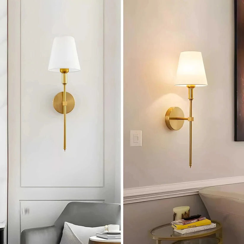 Set of 2 Cordless Battery-Powered Wall Sconces - Easy Mounting Design for Effortless Home Decor