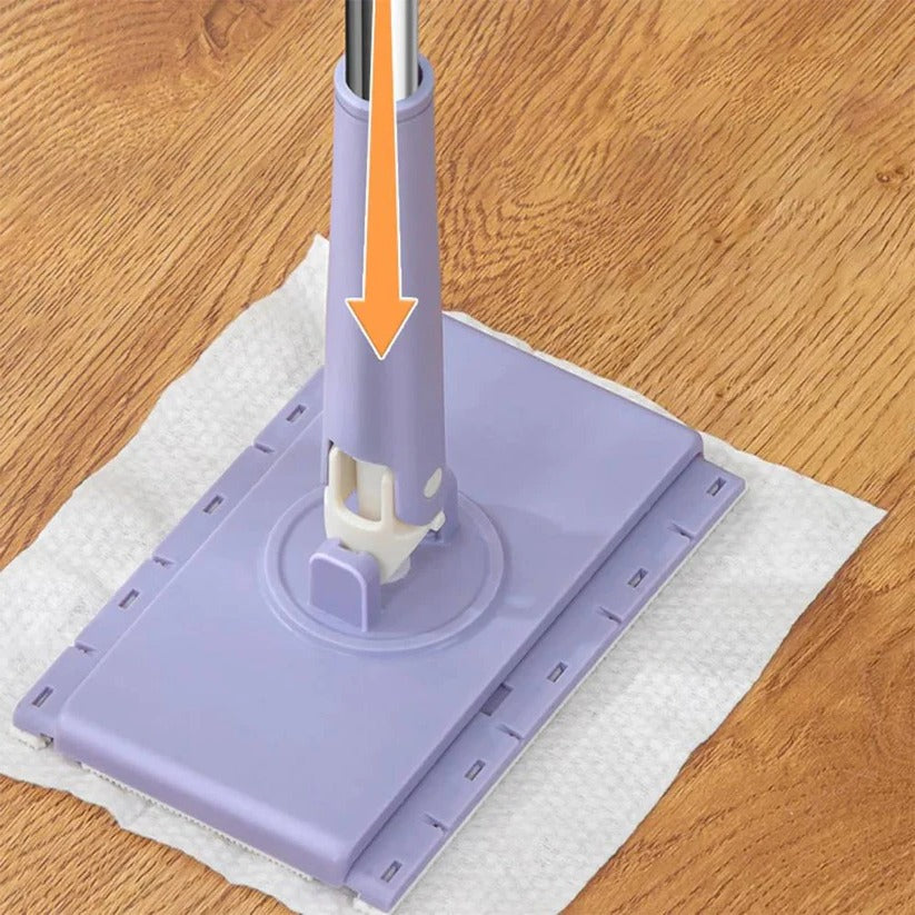 360° Swivel Spin Head Flat Floor Mop - Effortless Cleaning with Versatile Swivel Base