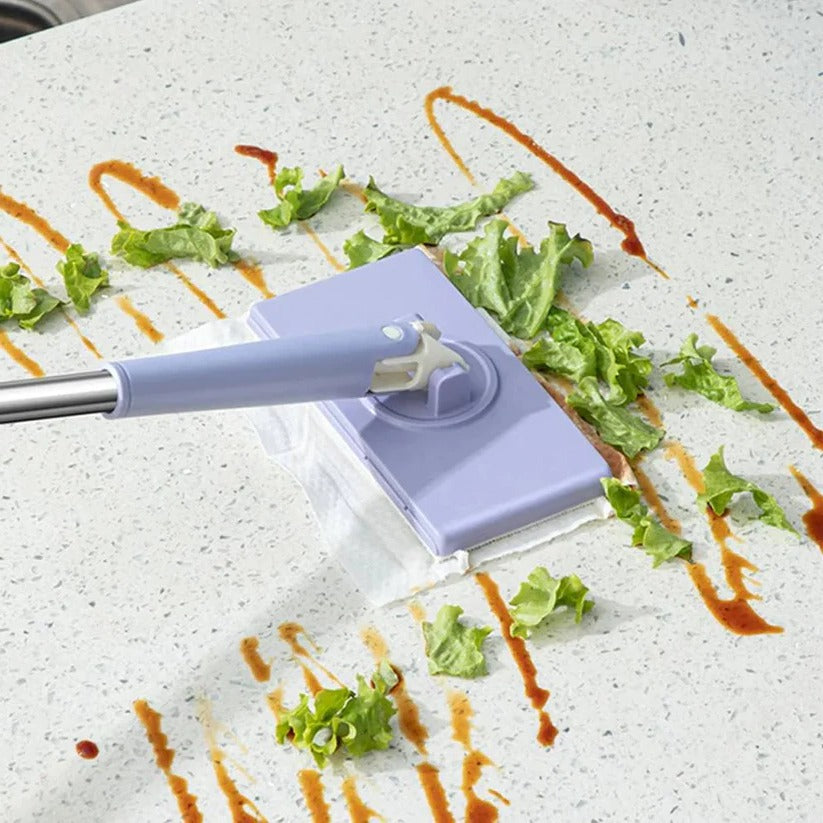 360° Swivel Spin Head Flat Floor Mop - Effortless Cleaning with Versatile Swivel Base