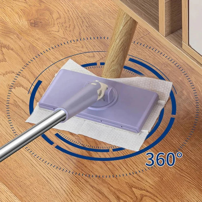 360° Swivel Spin Head Flat Floor Mop - Effortless Cleaning with Versatile Swivel Base