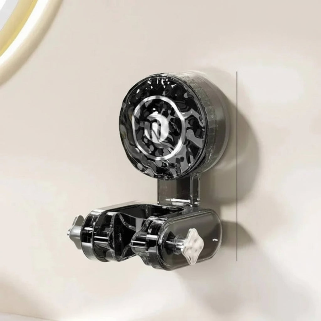 Adjustable Suction Cup Shower Head Bracket - 360° Angle Mount for Easy Positioning