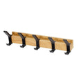 Wall Mounted Coat Rack with 5 Adjustable Double Hooks - Stylish and Space-Saving Organizer for Entryway, Hallway, or Mudroom