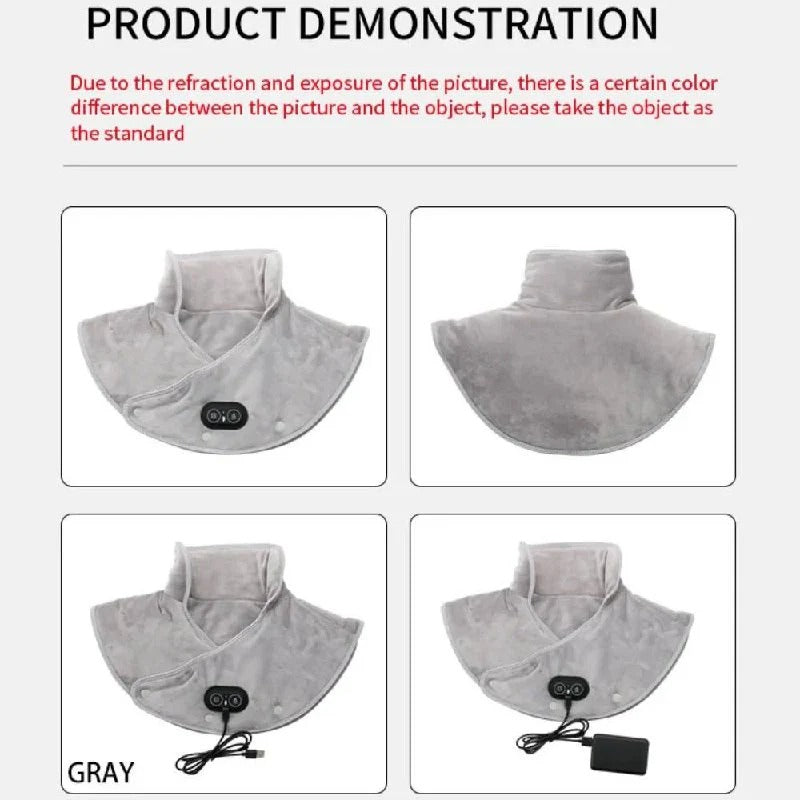 Electric Neck & Shoulder Heating Wrap - 3 Heat Settings & Auto Shut-Off Timer for Ultimate Comfort
