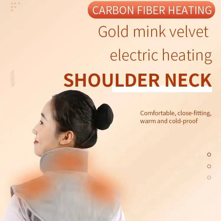 Electric Neck & Shoulder Heating Wrap - 3 Heat Settings & Auto Shut-Off Timer for Ultimate Comfort