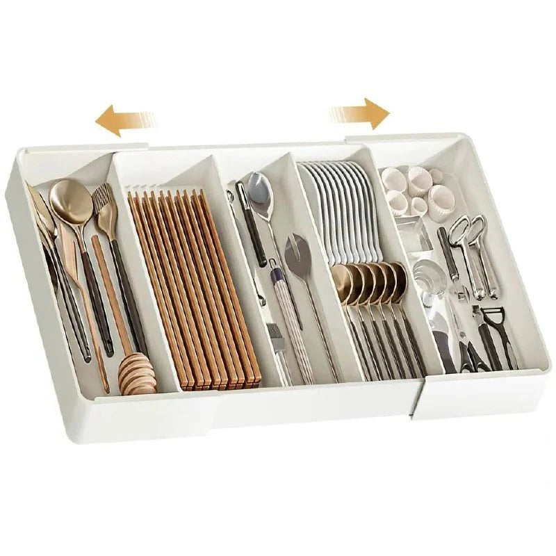 Adjustable Expandable Compartment Divider Set for Organized Drawer Storage - Perfect for Kitchen, Office & Craft Supplies