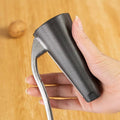 Ergonomic Stainless Steel Nut Cracker Tool with Comfortable Grip Handle – Durable and Easy to Use for All Nut Types