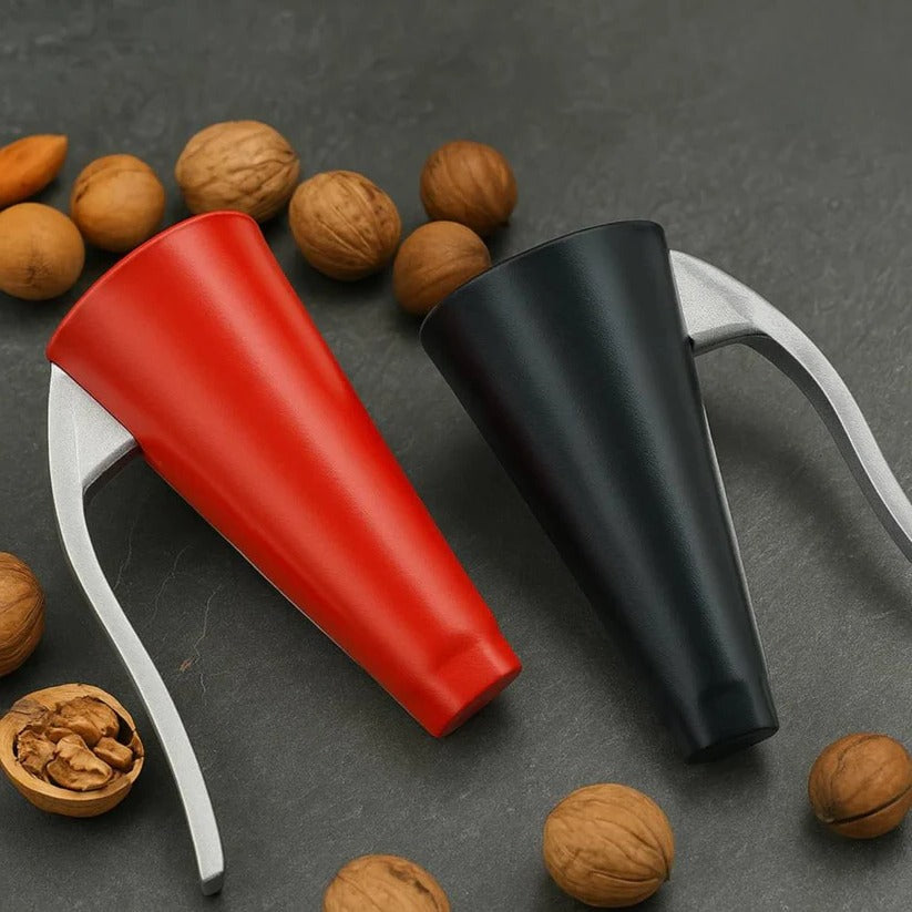 Ergonomic Stainless Steel Nut Cracker Tool with Comfortable Grip Handle – Durable and Easy to Use for All Nut Types