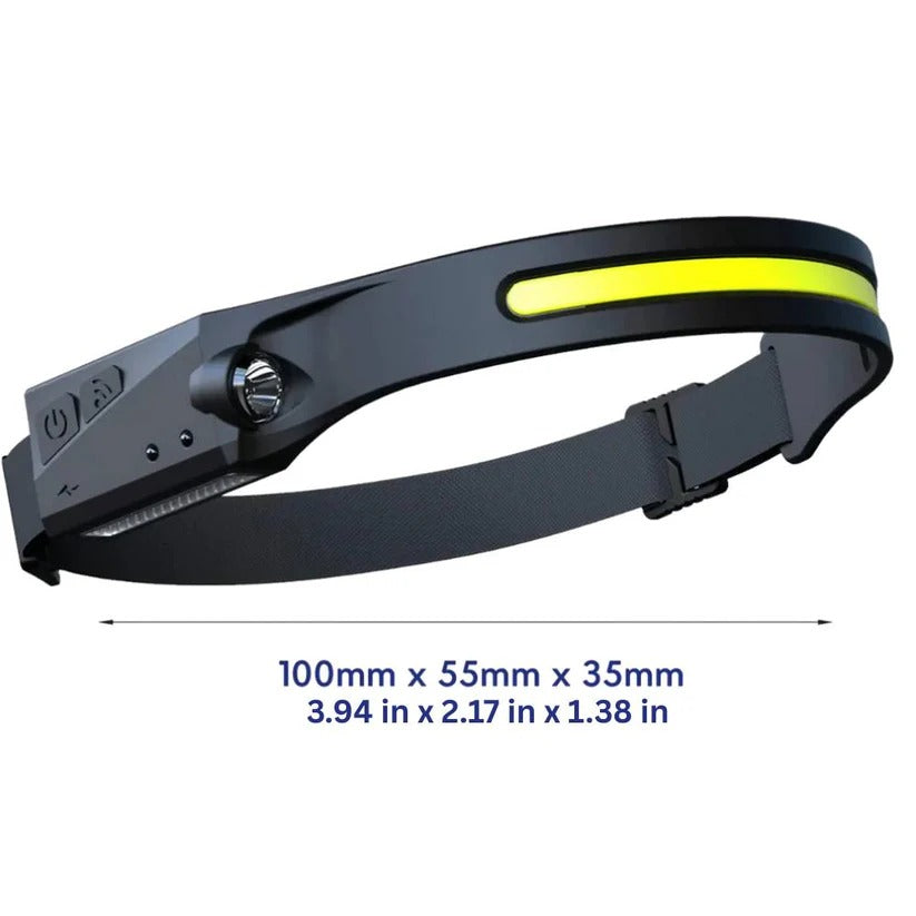Rechargeable Motion Sensor Head Torch - Adjustable Beam, High Lumen Output, Perfect for Outdoor Adventures