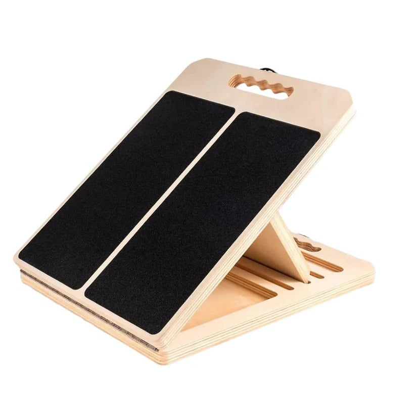 Adjustable Wooden Slant Board - 5 Angle Stretching Platform for Enhanced Flexibility and Comfort