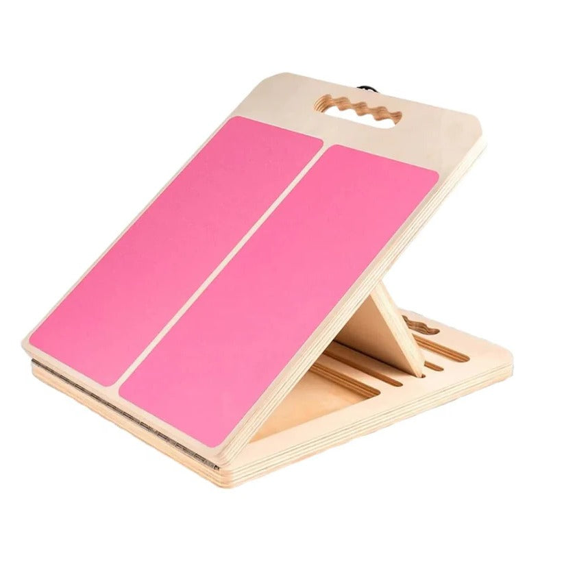 Adjustable Wooden Slant Board - 5 Angle Stretching Platform for Enhanced Flexibility and Comfort