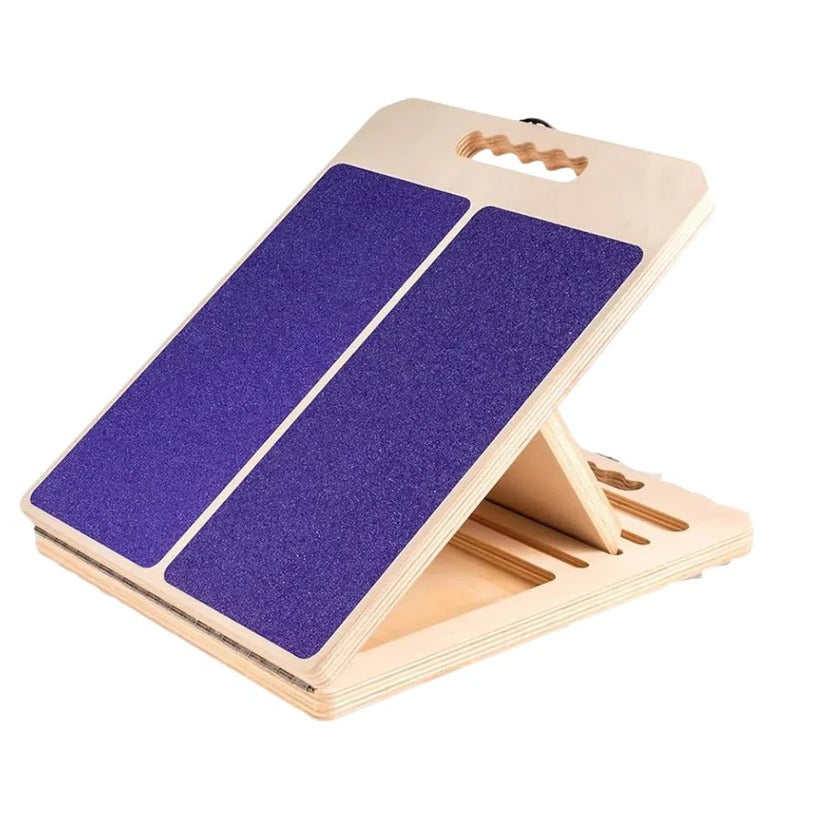 Adjustable Wooden Slant Board - 5 Angle Stretching Platform for Enhanced Flexibility and Comfort