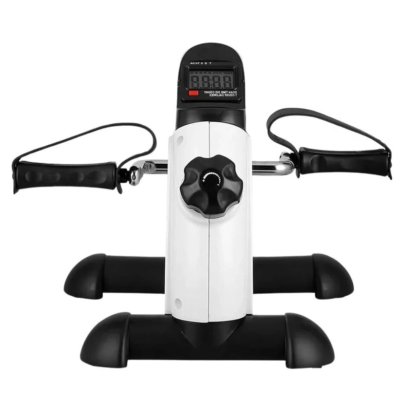 Compact Mini Stationary Foot Cycle with Adjustable Resistance & LED Display - Ideal for Seated Workouts