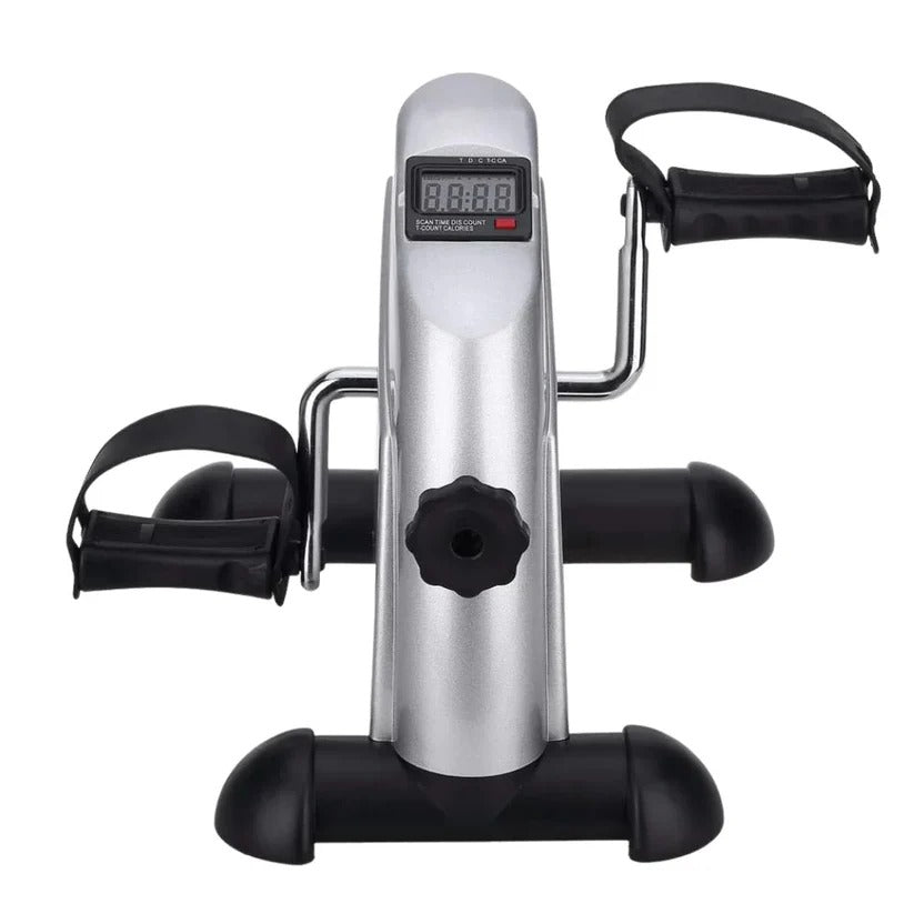 Compact Mini Stationary Foot Cycle with Adjustable Resistance & LED Display - Ideal for Seated Workouts