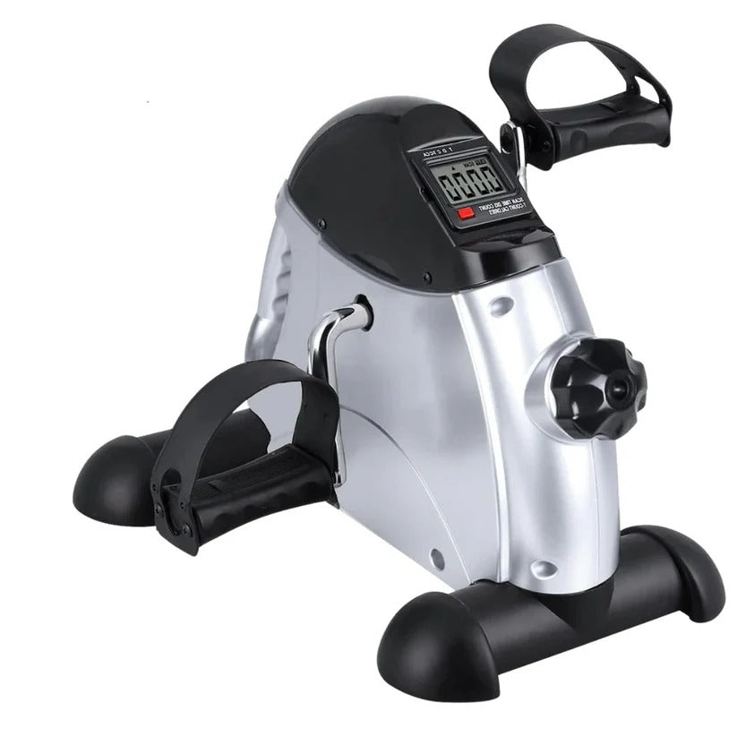 Compact Mini Stationary Foot Cycle with Adjustable Resistance & LED Display - Ideal for Seated Workouts