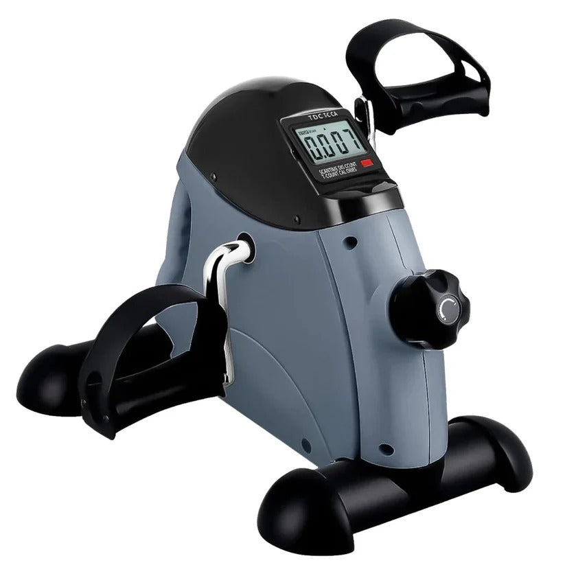 Compact Mini Stationary Foot Cycle with Adjustable Resistance & LED Display - Ideal for Seated Workouts