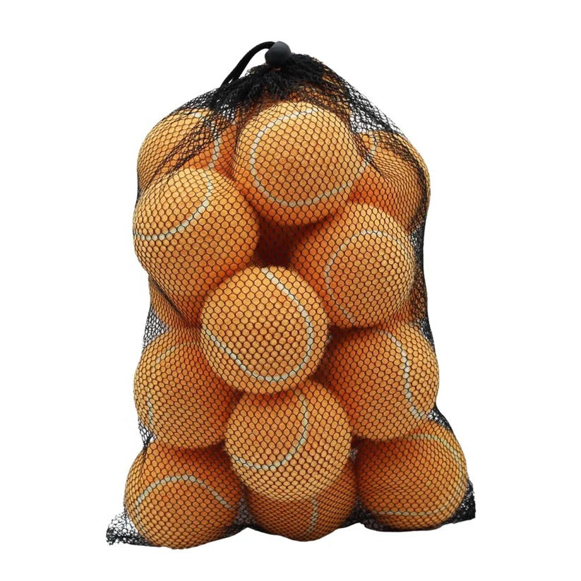 20-Pack Training Tennis Balls with Felt Surface & Mesh Carry Bag - Perfect for Practice & Drills