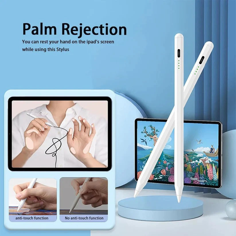 Magnetic Snap Capacitive Stylus for Effortless Tablet Writing & Drawing