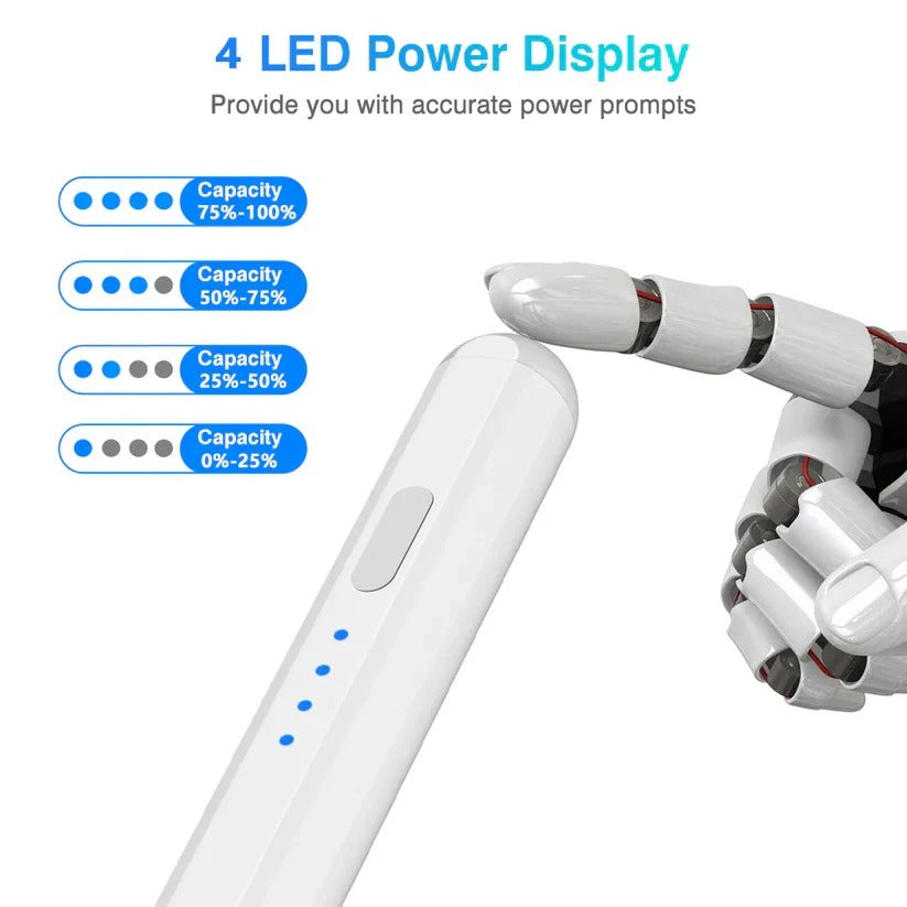 Magnetic Snap Capacitive Stylus for Effortless Tablet Writing & Drawing
