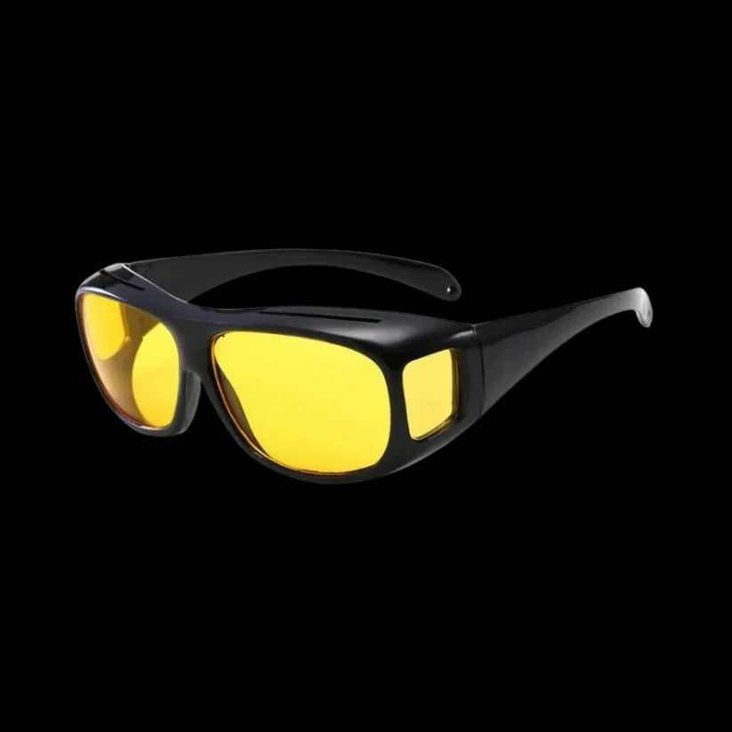 Polarized Yellow Tinted Wraparound Anti-Glare Night Driving Glasses - Ultimate Vision Clarity & Comfort