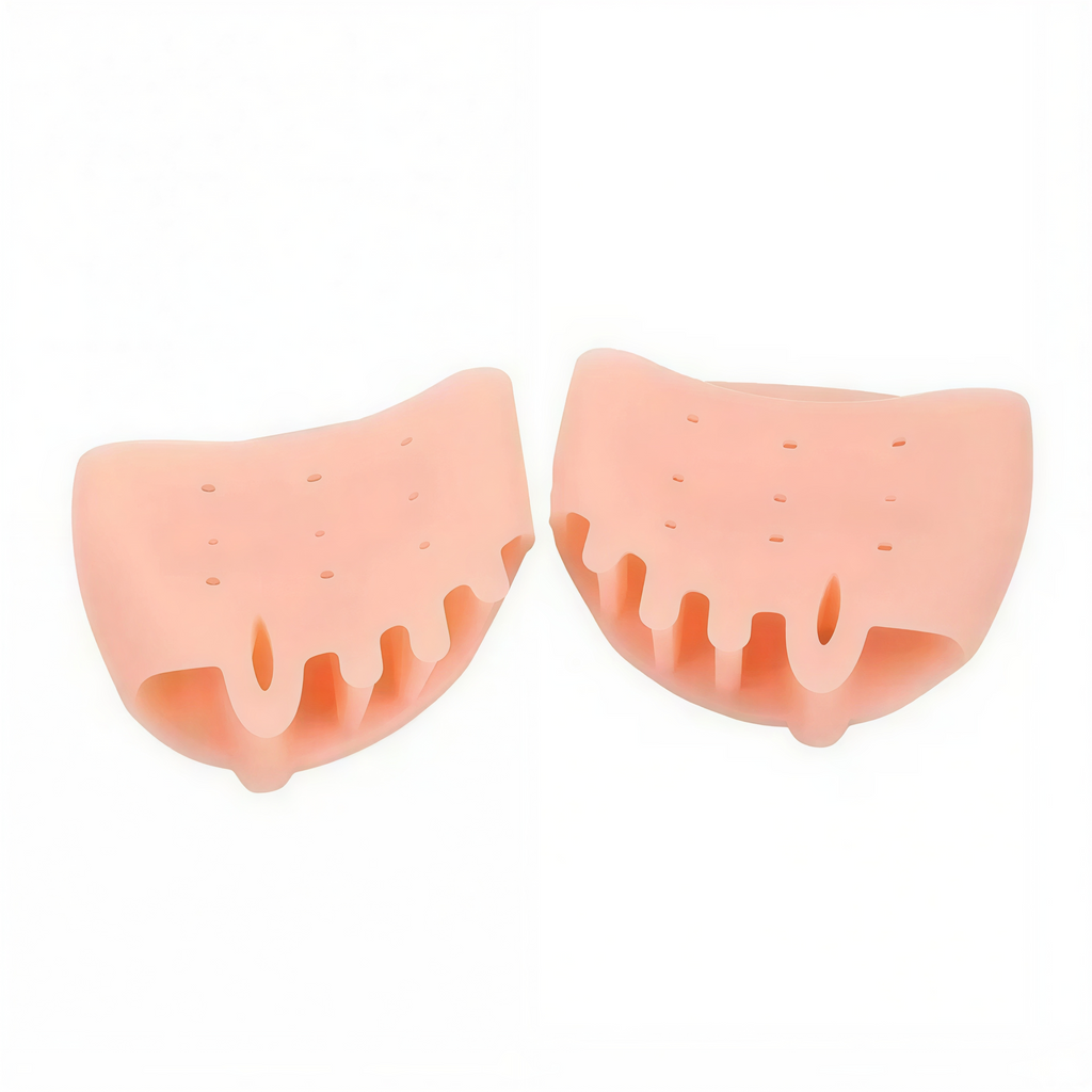 Forefoot Gel Pad with Individual Toe Separator Slots for Enhanced Comfort and Pain Relief