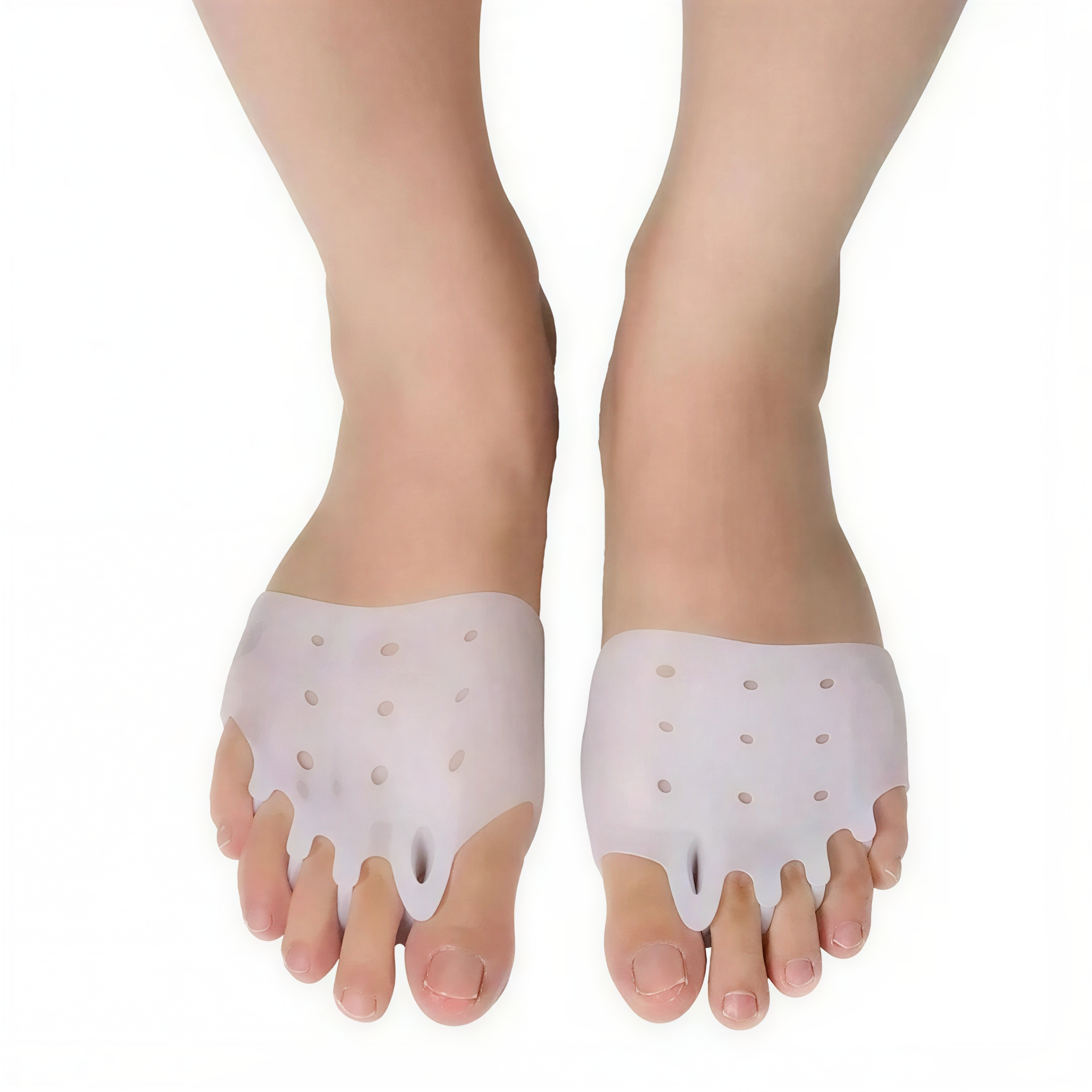 Forefoot Gel Pad with Individual Toe Separator Slots for Enhanced Comfort and Pain Relief
