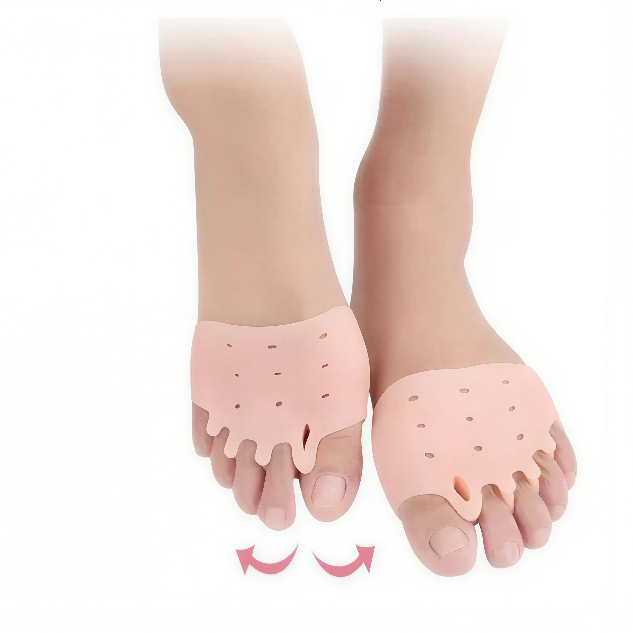 Forefoot Gel Pad with Individual Toe Separator Slots for Enhanced Comfort and Pain Relief