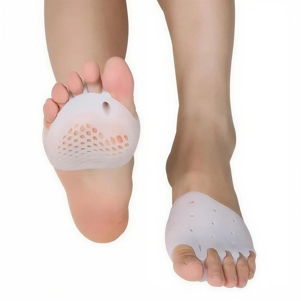 Forefoot Gel Pad with Individual Toe Separator Slots for Enhanced Comfort and Pain Relief