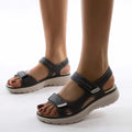 Women's Adjustable Strap Wedge Sport Sandals with Cushioned Support for Ultimate Comfort