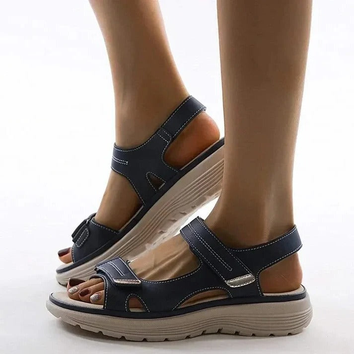 Women's Adjustable Strap Wedge Sport Sandals with Cushioned Support for Ultimate Comfort