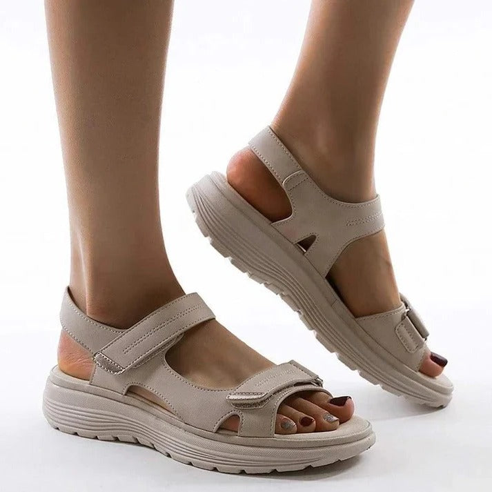 Women's Adjustable Strap Wedge Sport Sandals with Cushioned Support for Ultimate Comfort