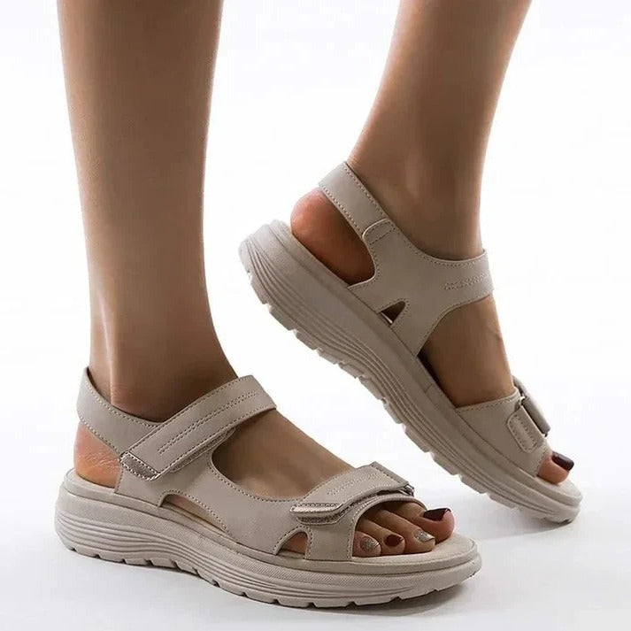 Women's Adjustable Strap Wedge Sport Sandals with Cushioned Support for Ultimate Comfort