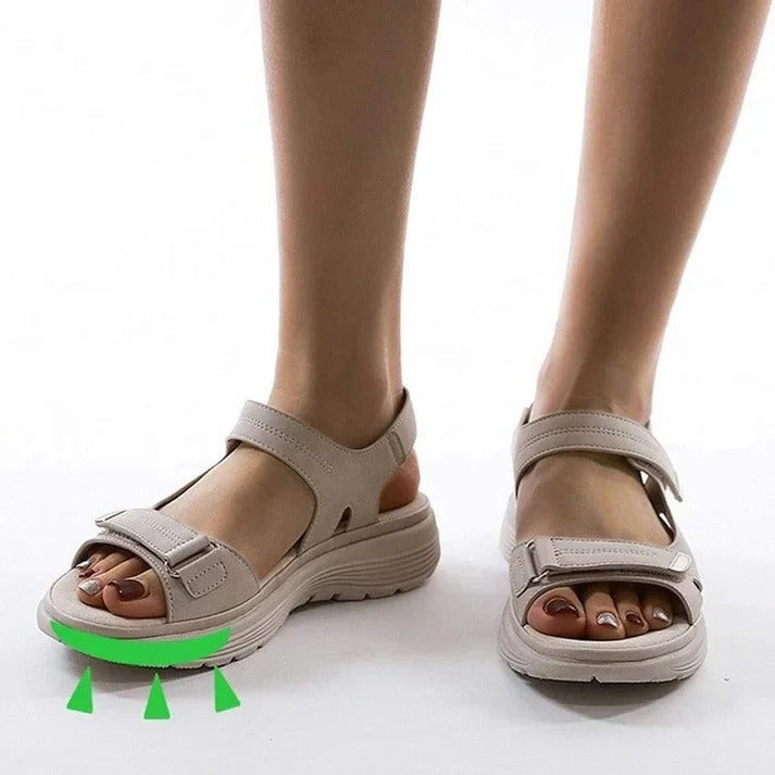 Women's Adjustable Strap Wedge Sport Sandals with Cushioned Support for Ultimate Comfort