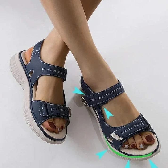 Women's Adjustable Strap Wedge Sport Sandals with Cushioned Support for Ultimate Comfort