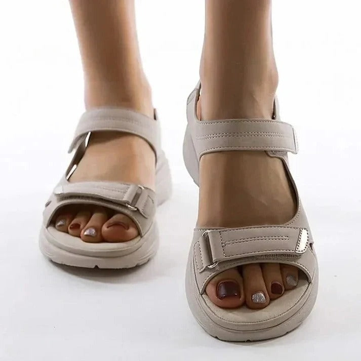 Women's Adjustable Strap Wedge Sport Sandals with Cushioned Support for Ultimate Comfort